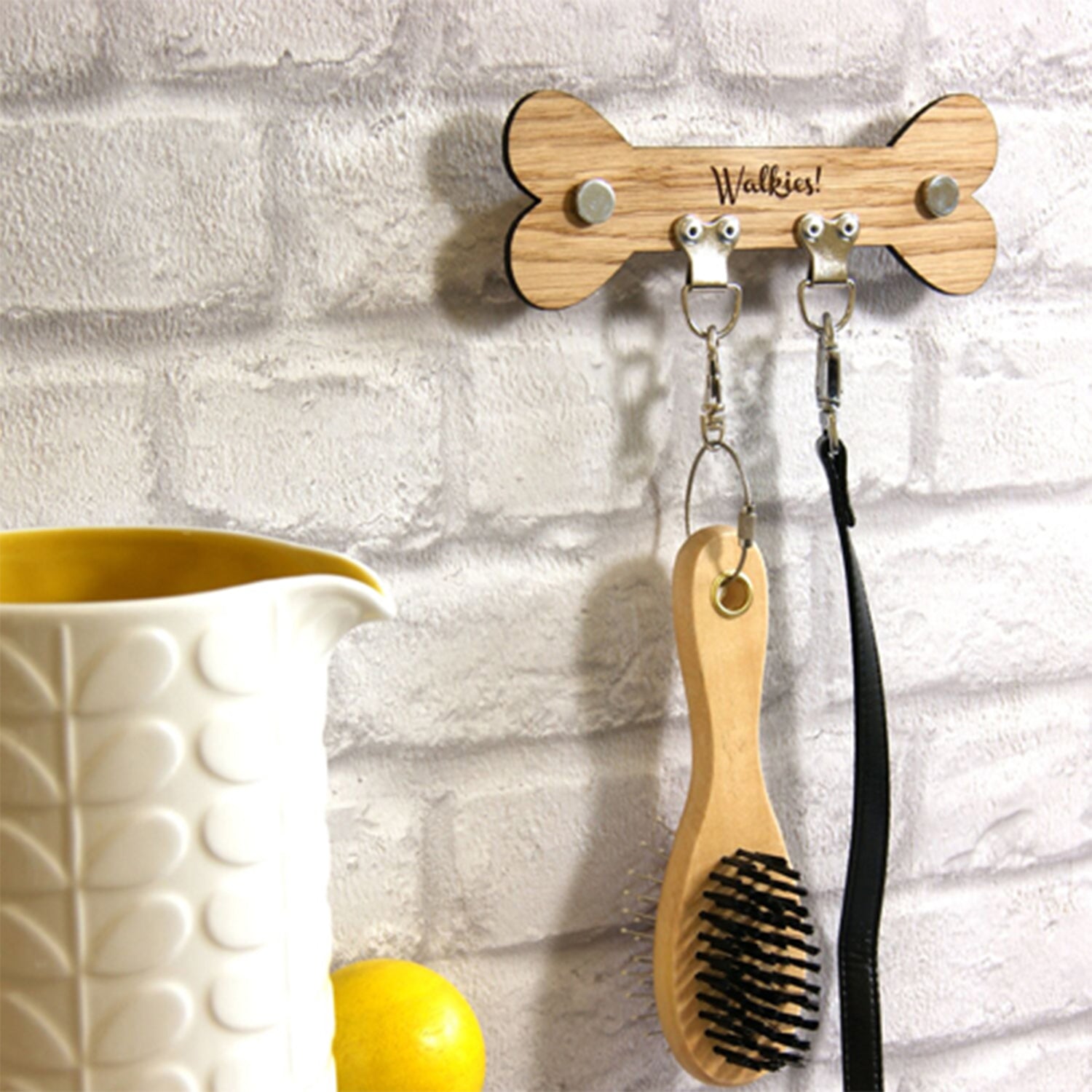 Dog Lead Storage Hook Bone - Not A Boring Box