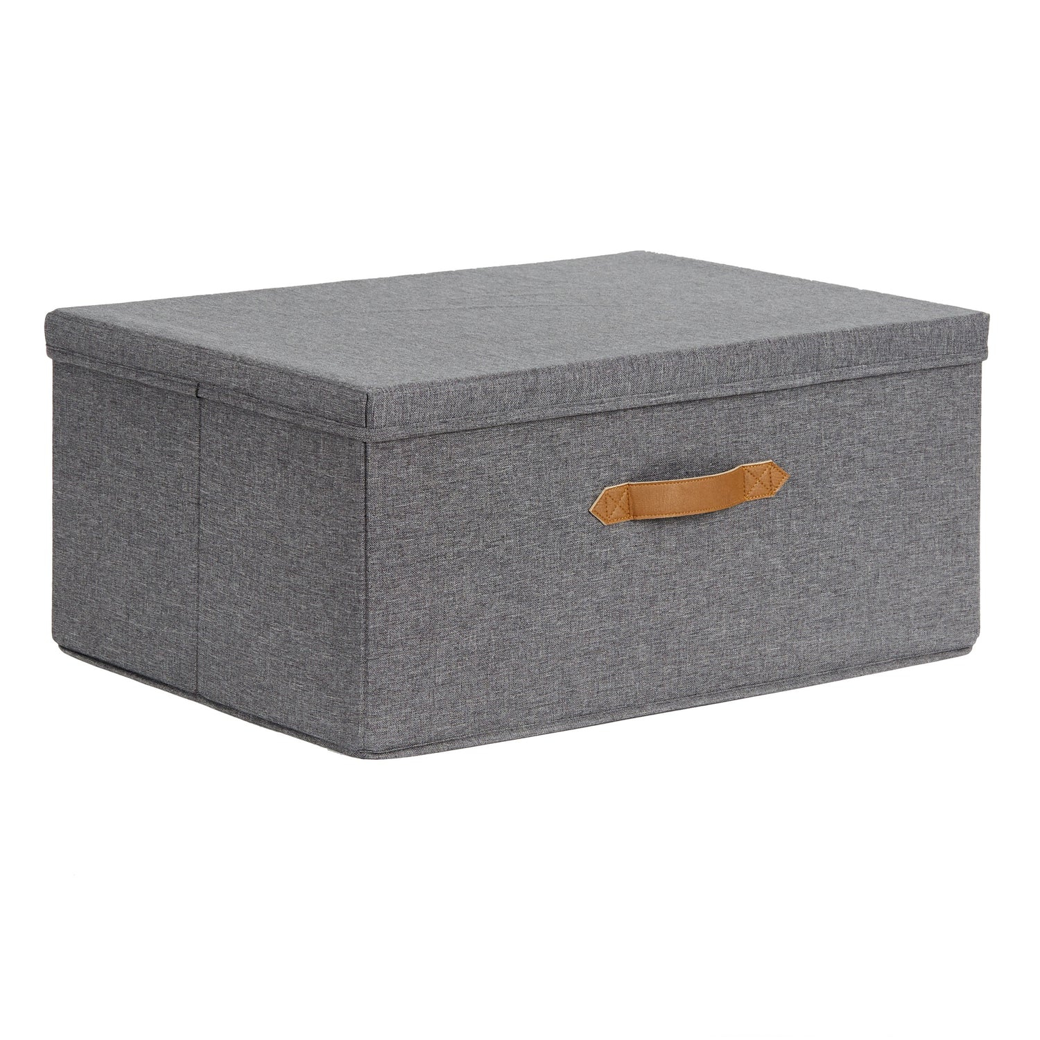 Grey Fabric Storage Box - Not A Boring Box