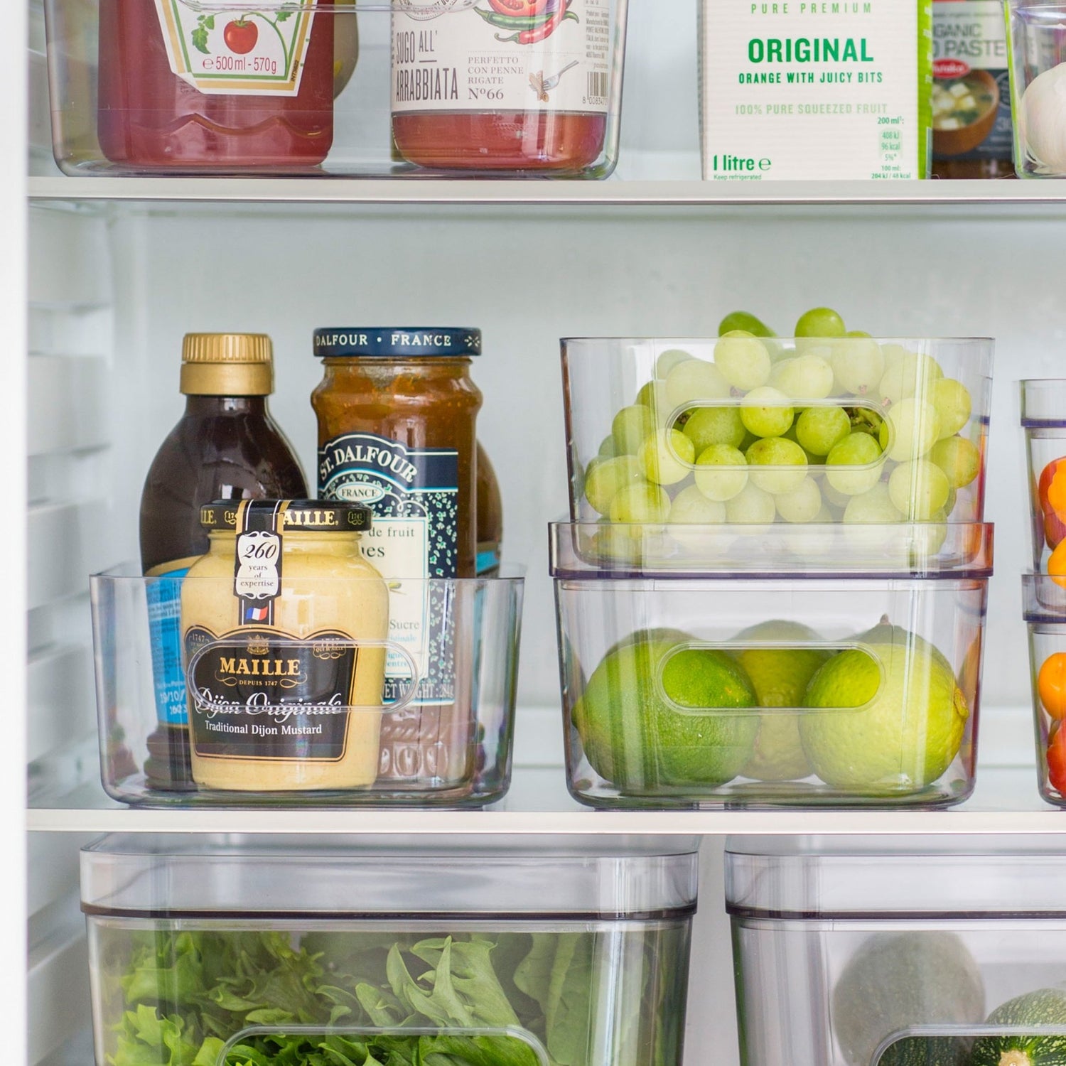 Stacking Lidded Fridge Storage Box - Medium - Not A Boring Box APFE