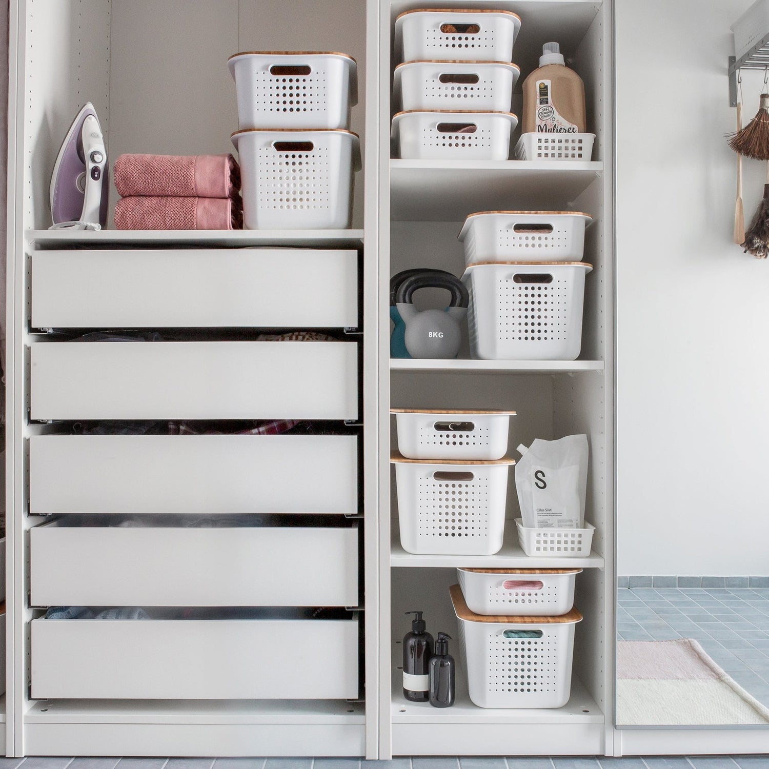 White SmartStore Basket - Deep - Not A Boring Box APFE