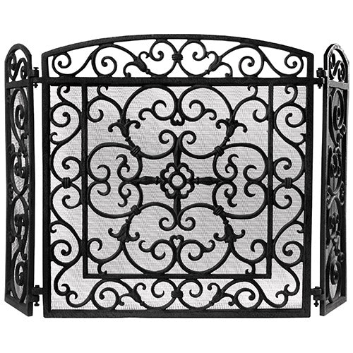 Cast Iron Firescreen Black - Not A Boring Box