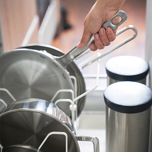 Extendable Pan Lid and Frying Pan Organiser - Not A Boring Box APFE