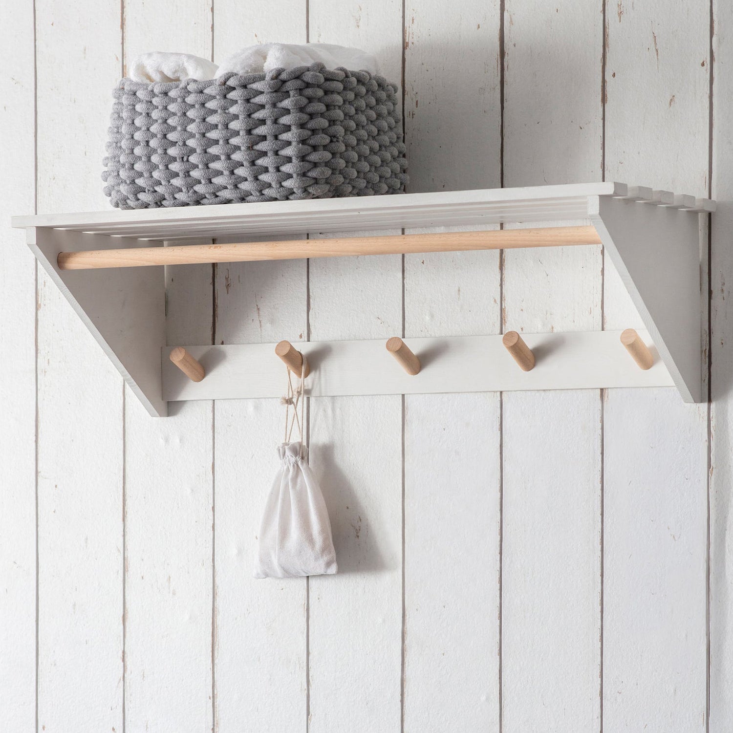 Slatted Laundry Shelf Melcombe