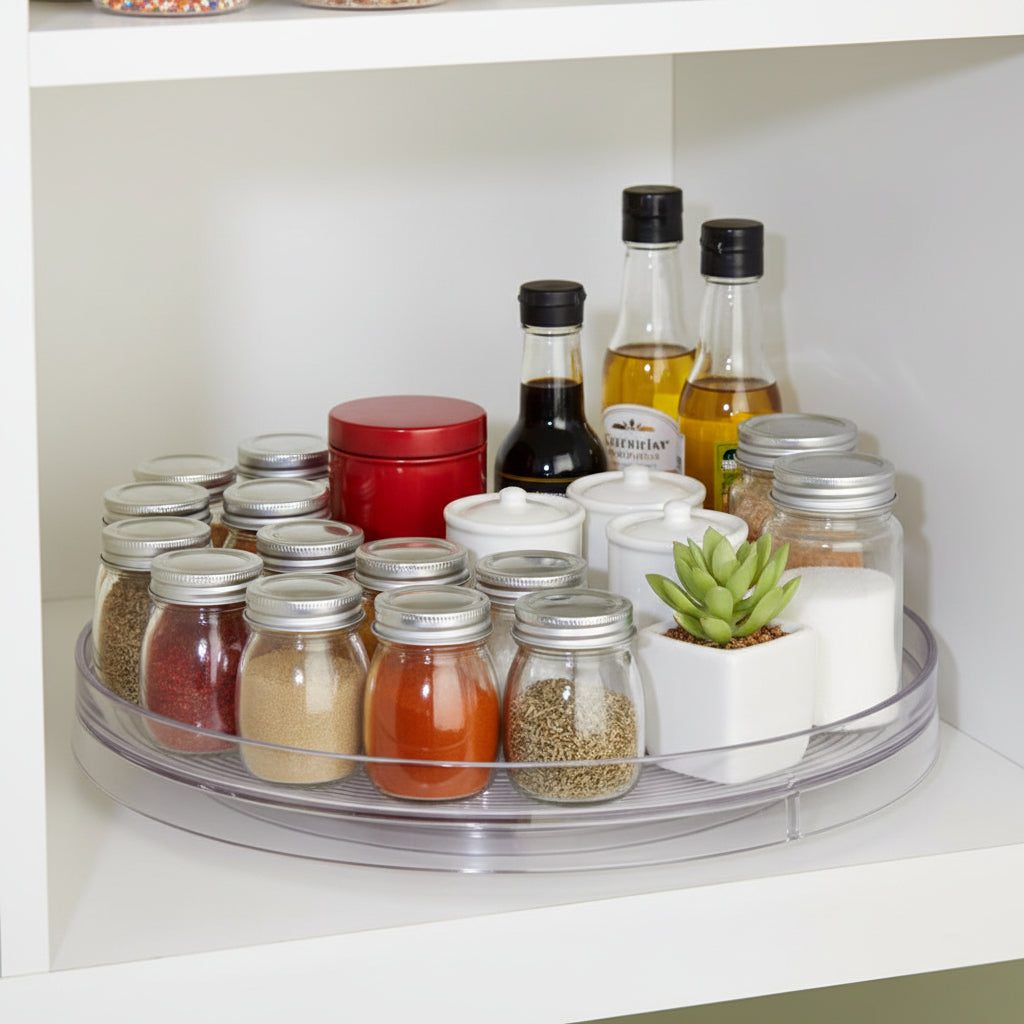Rotating Kitchen Cupboard Organiser - Not A Boring Box