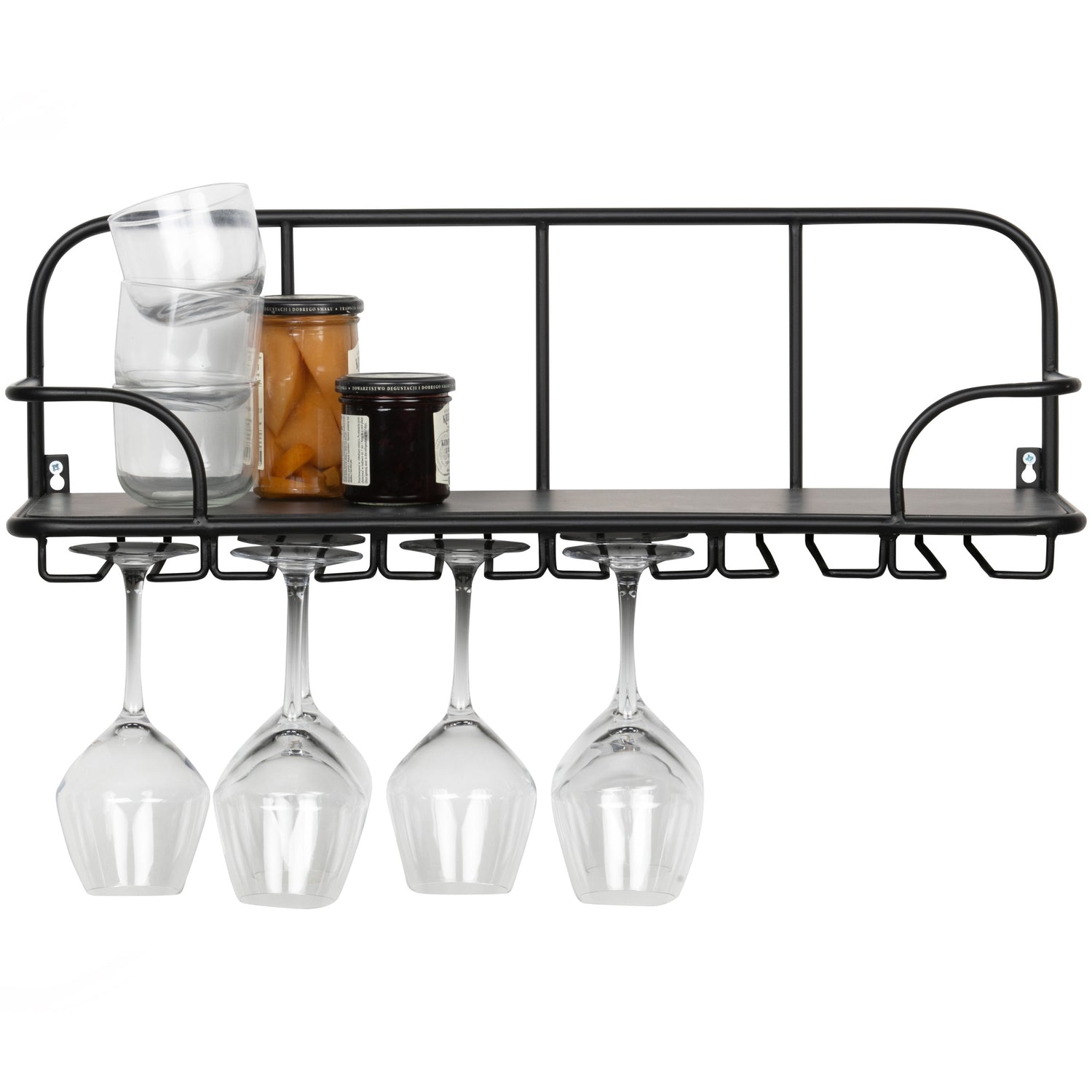 Wine Glass Bottle Storage Shelf Hugo - Not A Boring Box