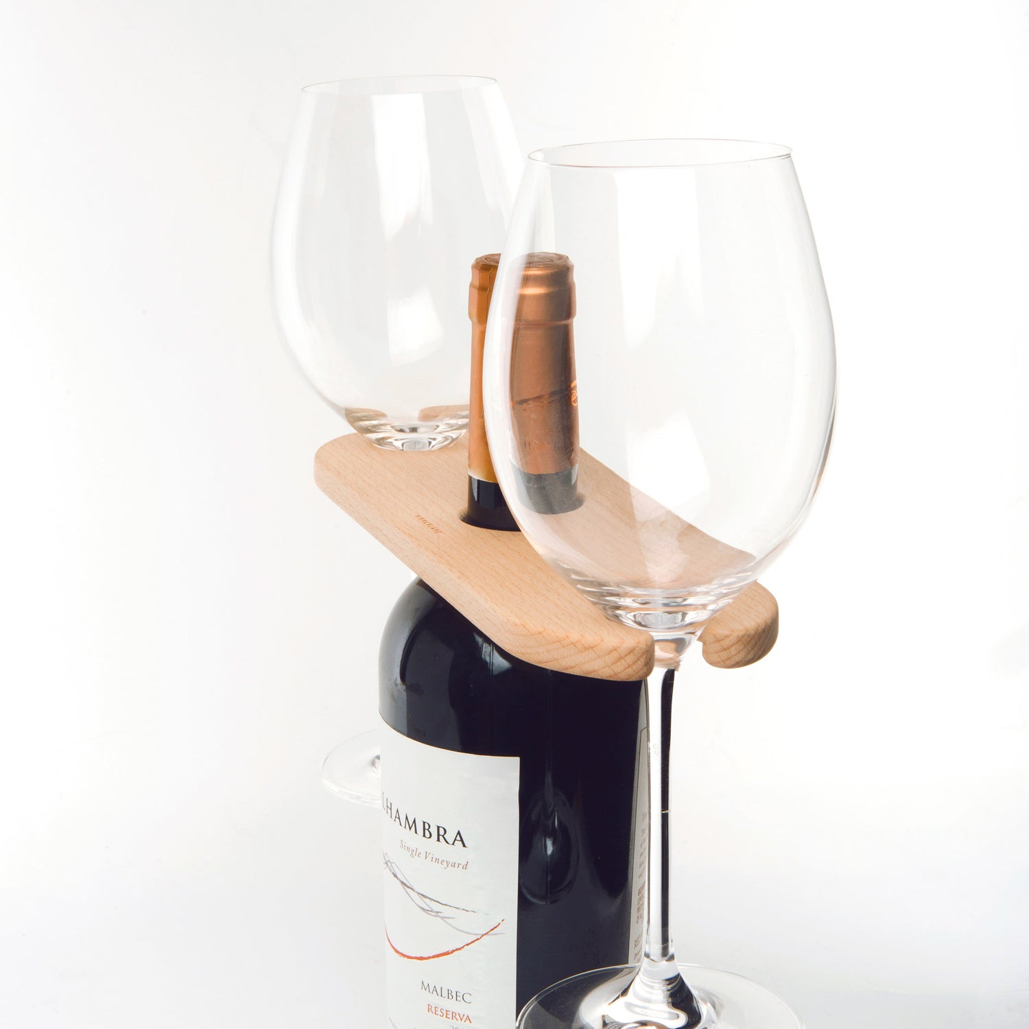 Wine Bottle And Glass Holder