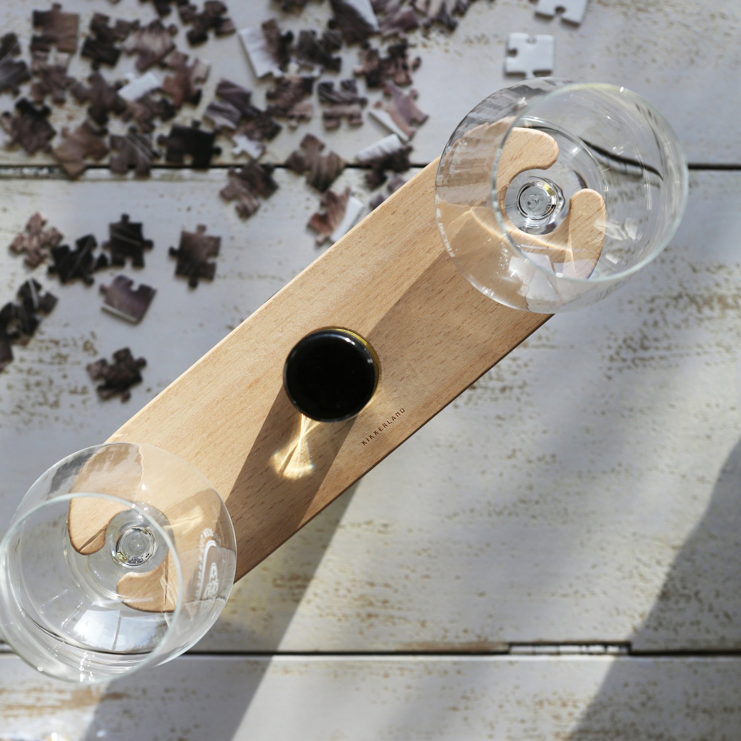Wine Bottle And Glass Holder - Not A Boring Box