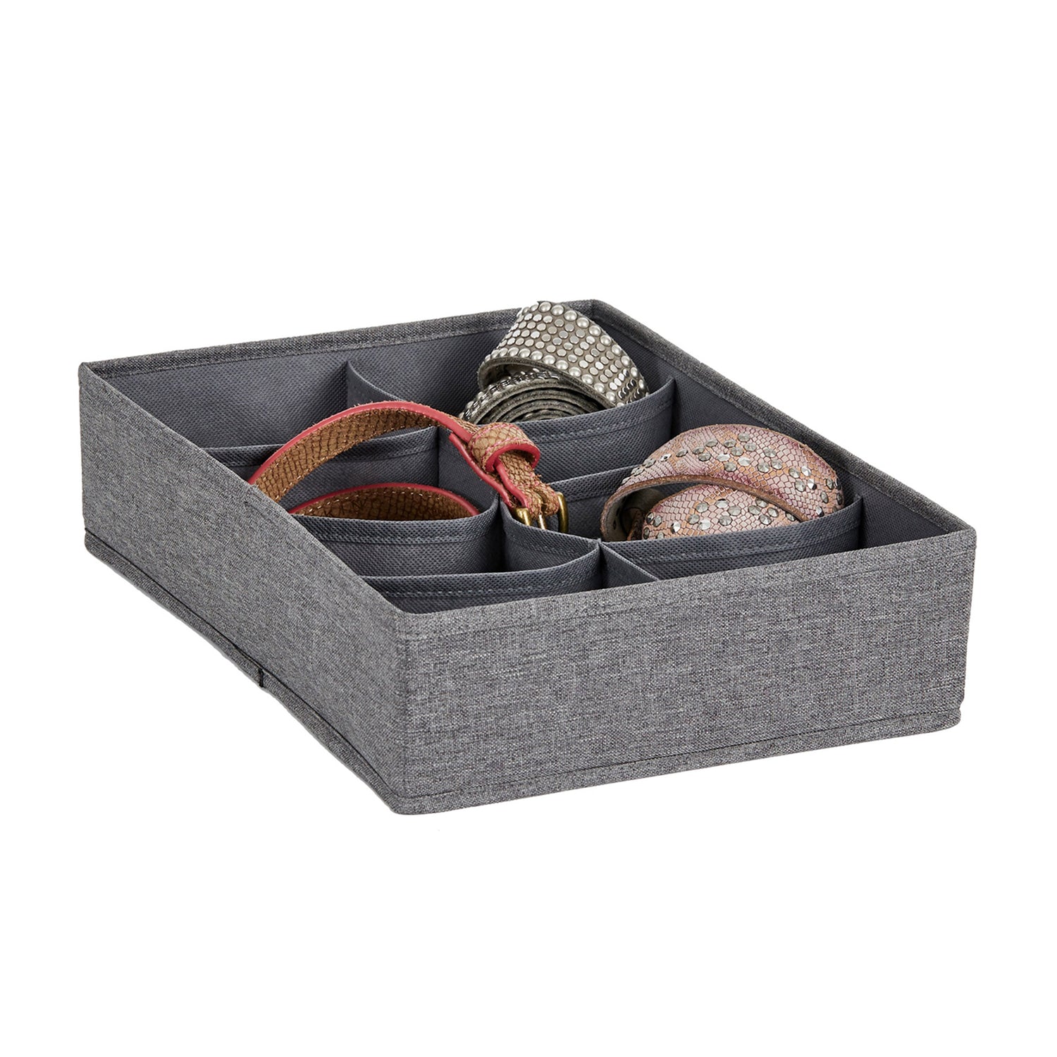 Grey Drawer Organiser 8 Compartments - Not A Boring Box