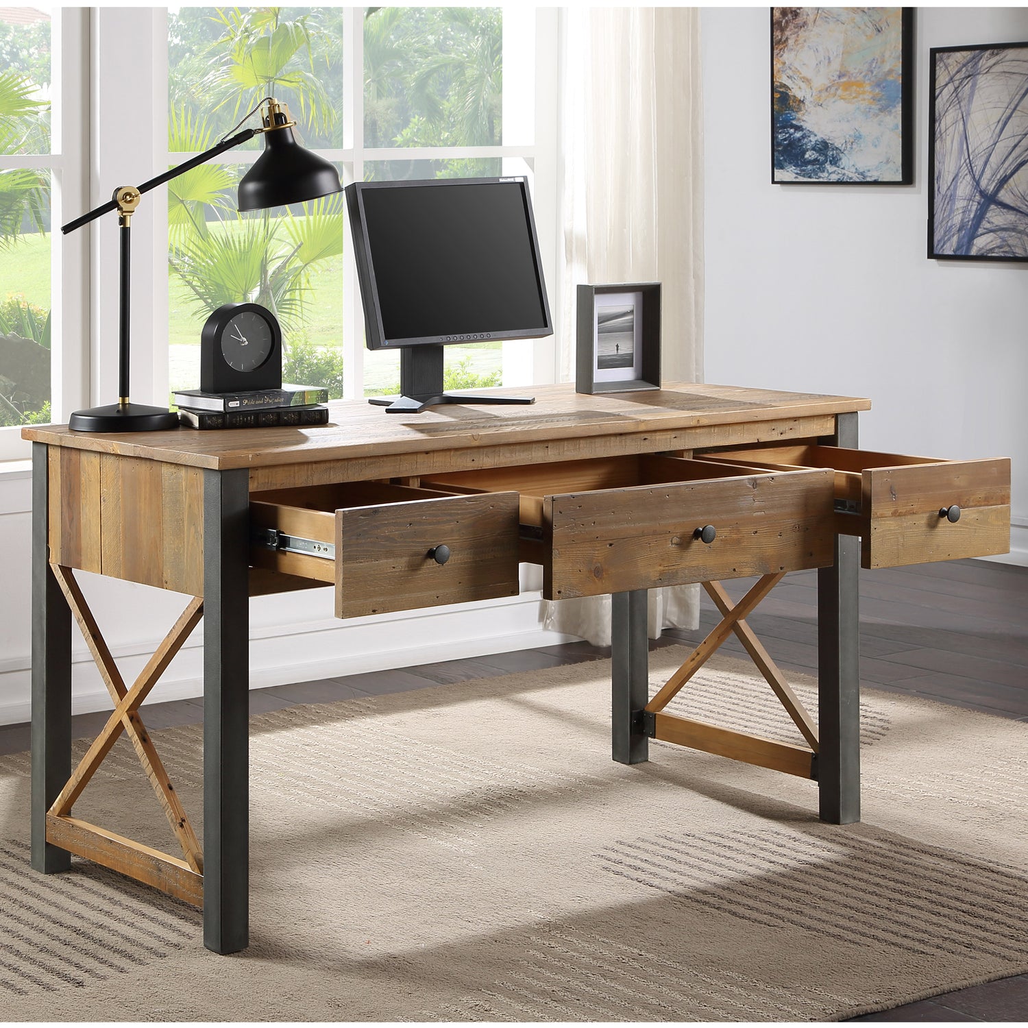 Home Office Desk Urban Elegance - Not A Boring Box