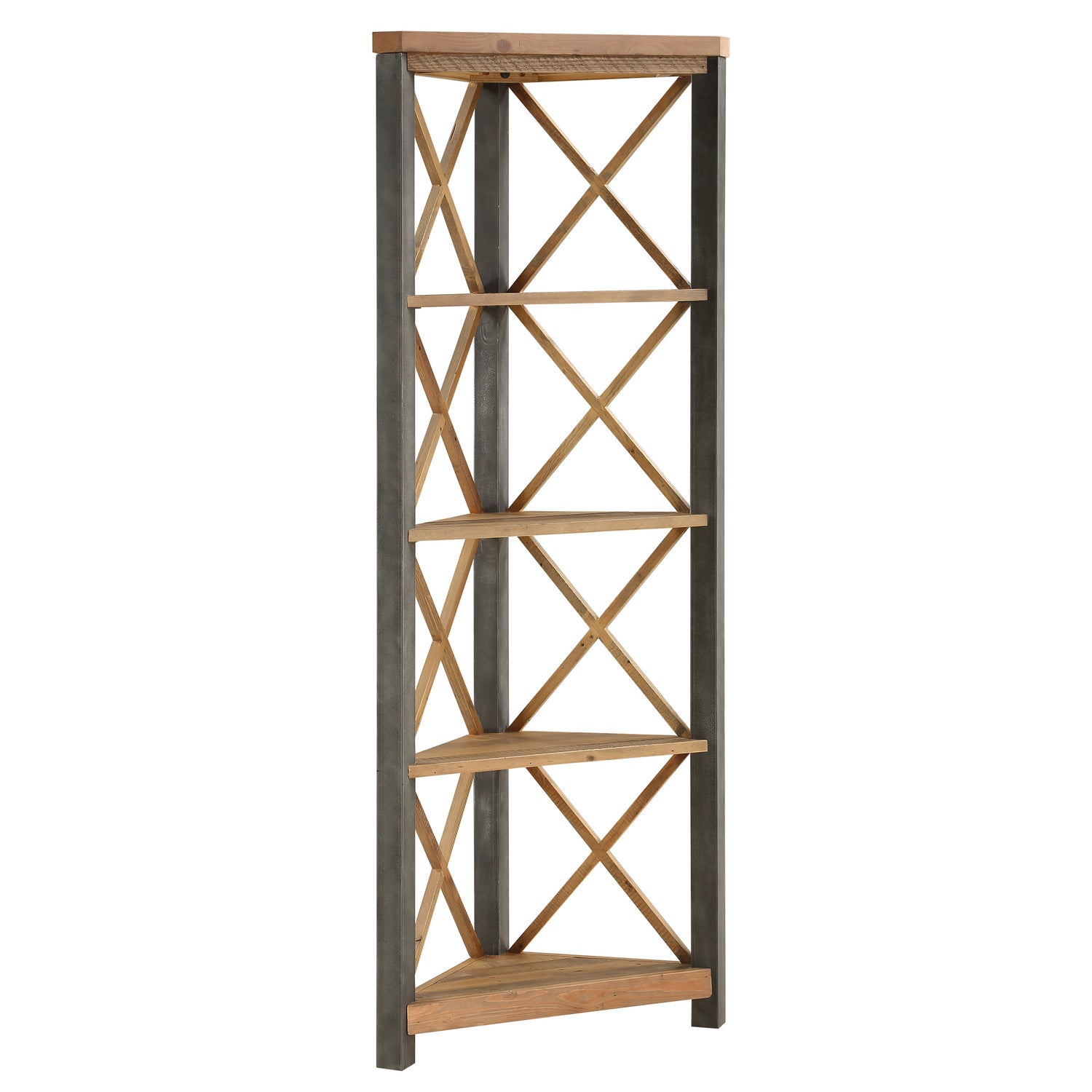 Corner Bookcase Large Urban Elegance - Not A Boring Box