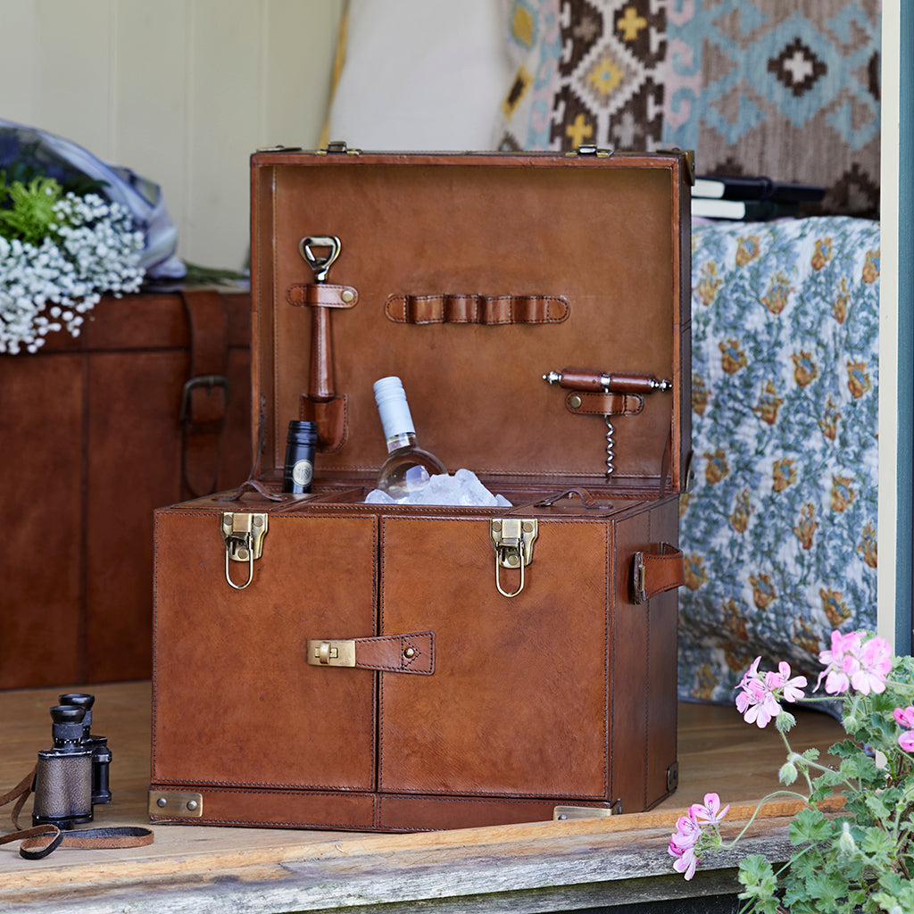 Leather Drinks Case - Not A Boring Box