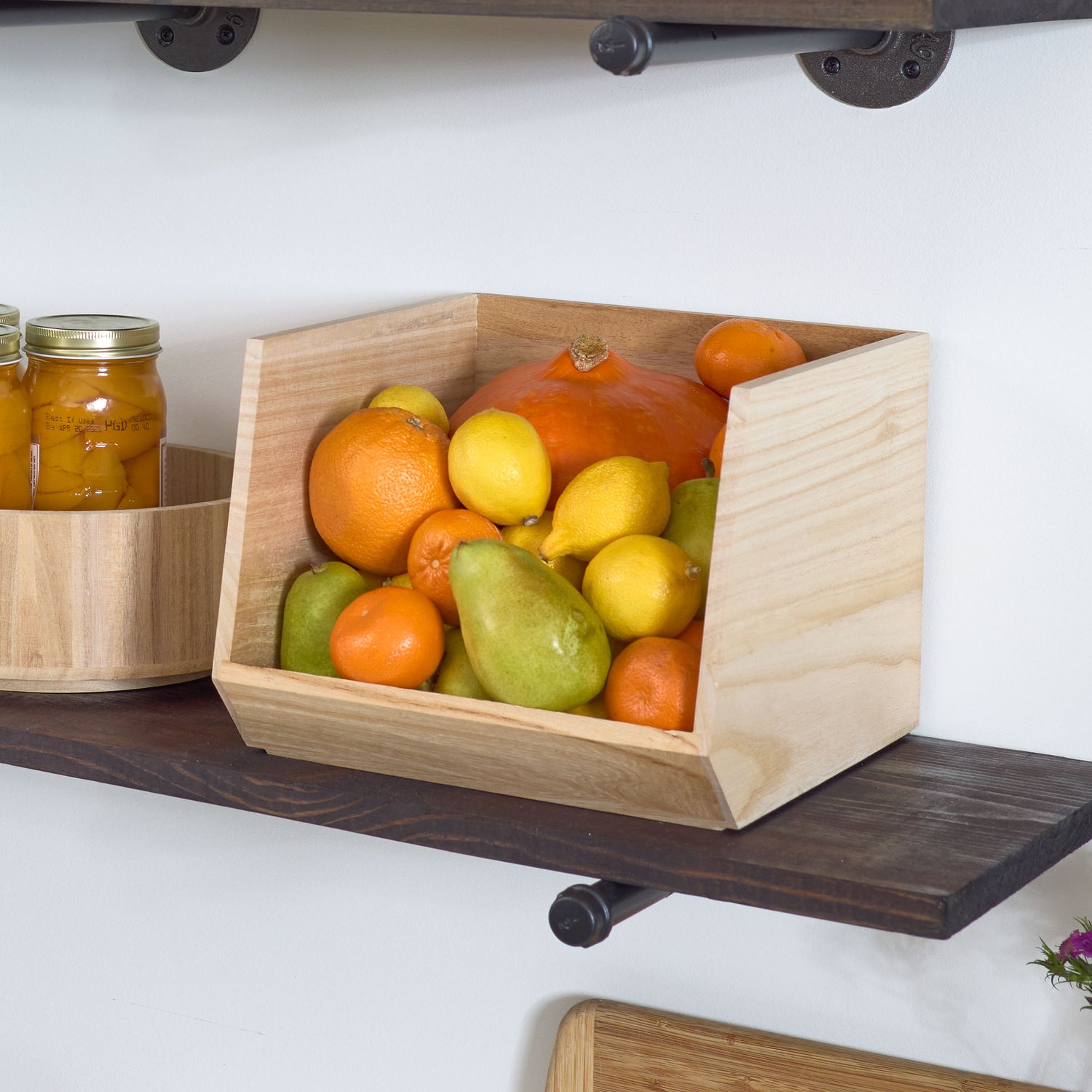 Open Fronted Wooden Pantry Organiser - Not A Boring Box