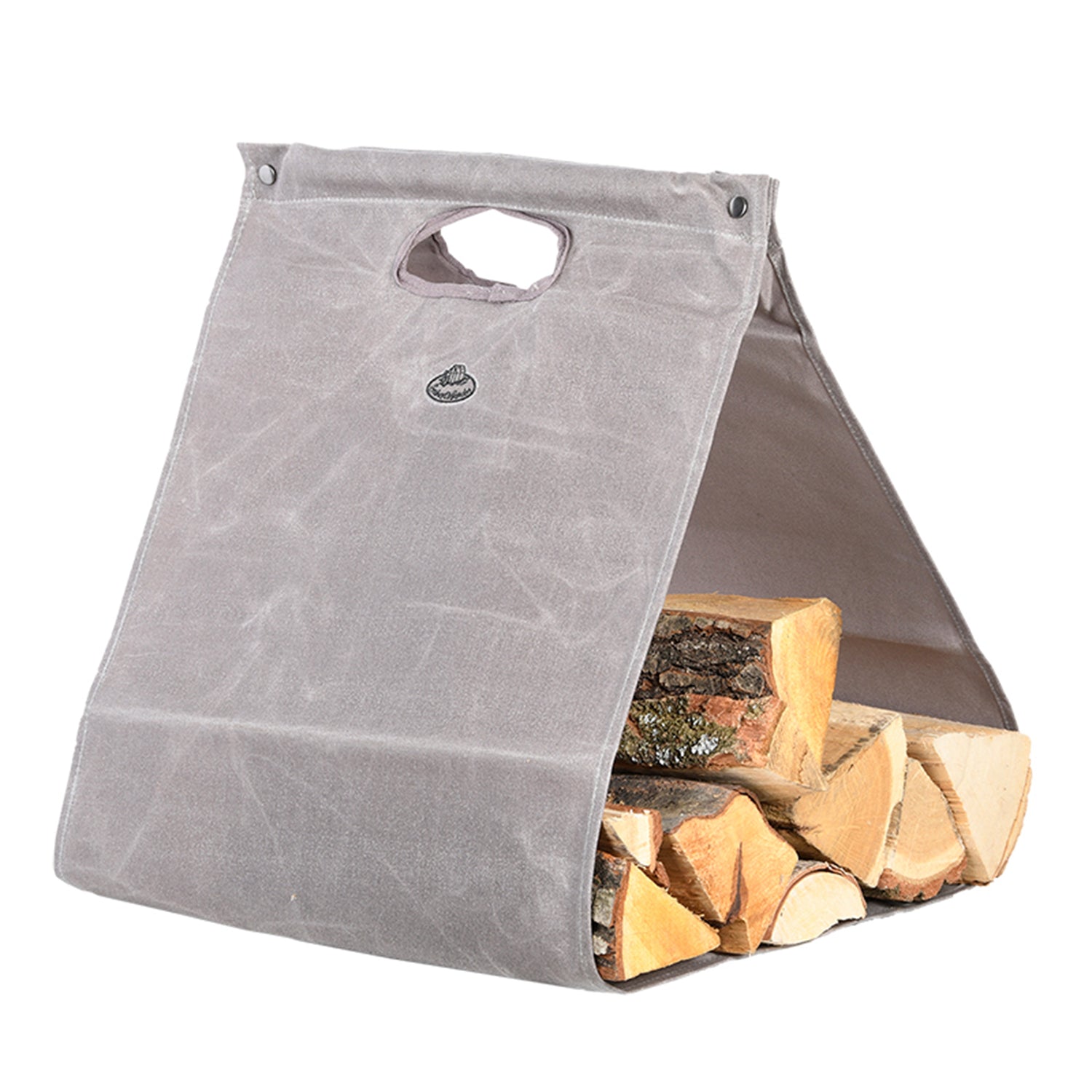 Log Carrier Waxed Canvas - Not A Boring Box