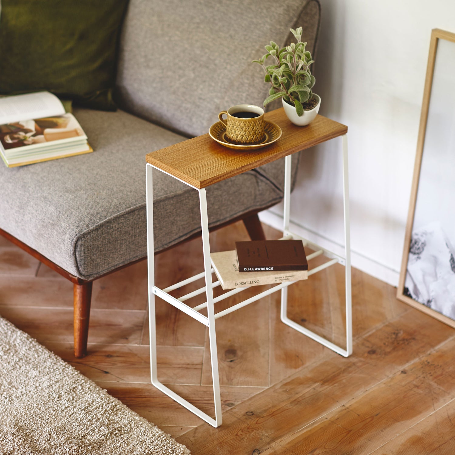 Side Table With Shelf Tosca - Not A Boring Box