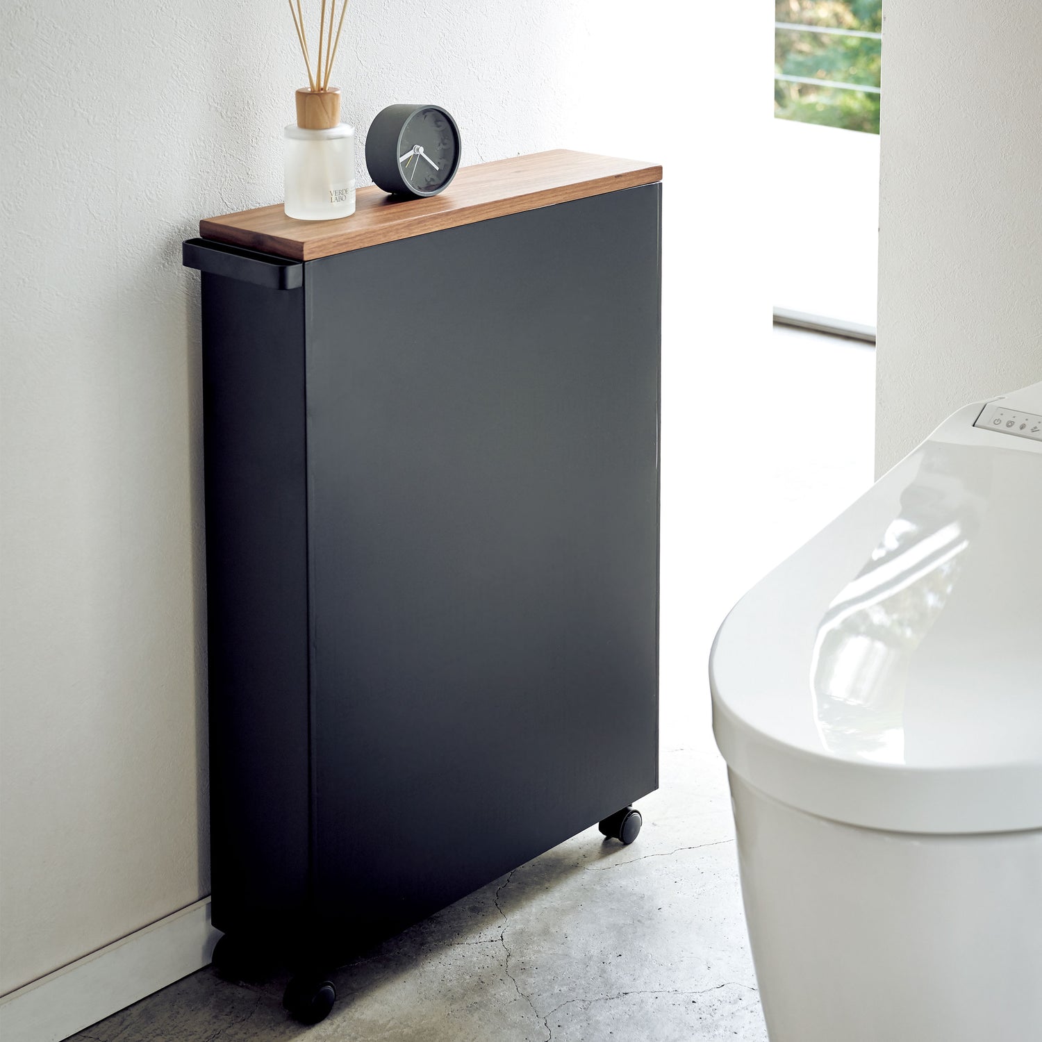 Bathroom Storage Unit on Castors - Slimline - Not A Boring Box