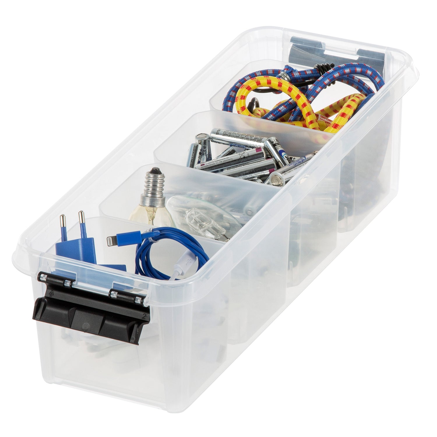 Plastic Storage Box With 4 Inserts - Not A Boring Box