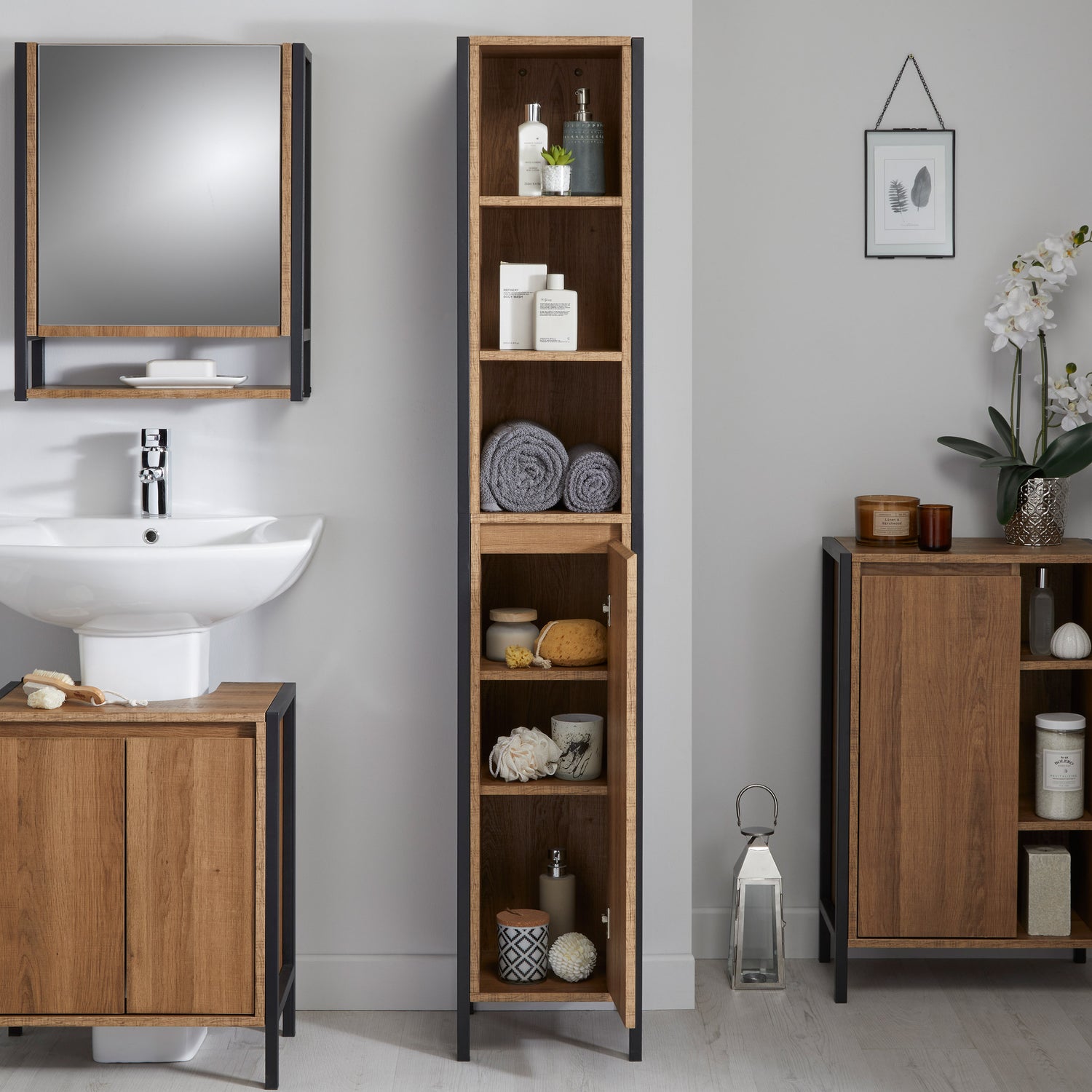 Bathroom Storage Tallboy Margo - Not A Boring Box