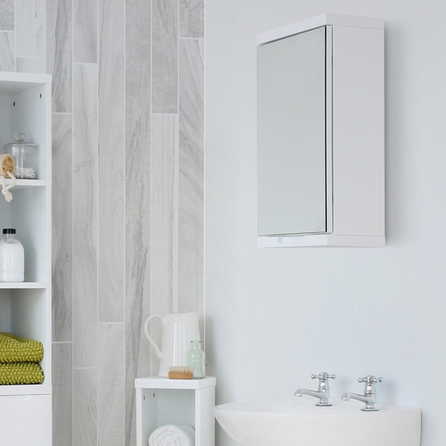 High Gloss Bathroom Mirror Cabinet - Not A Boring Box