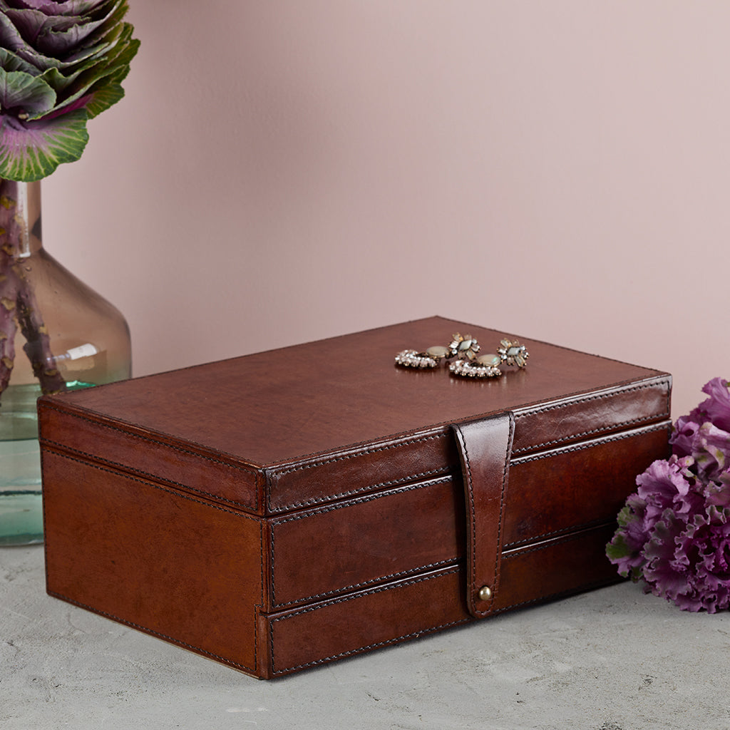 Leather Jewellery Box - Not A Boring Box