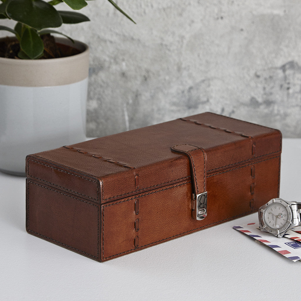 Watch Storage Box Leather (Perfectly Imperfect) - Not A Boring Box