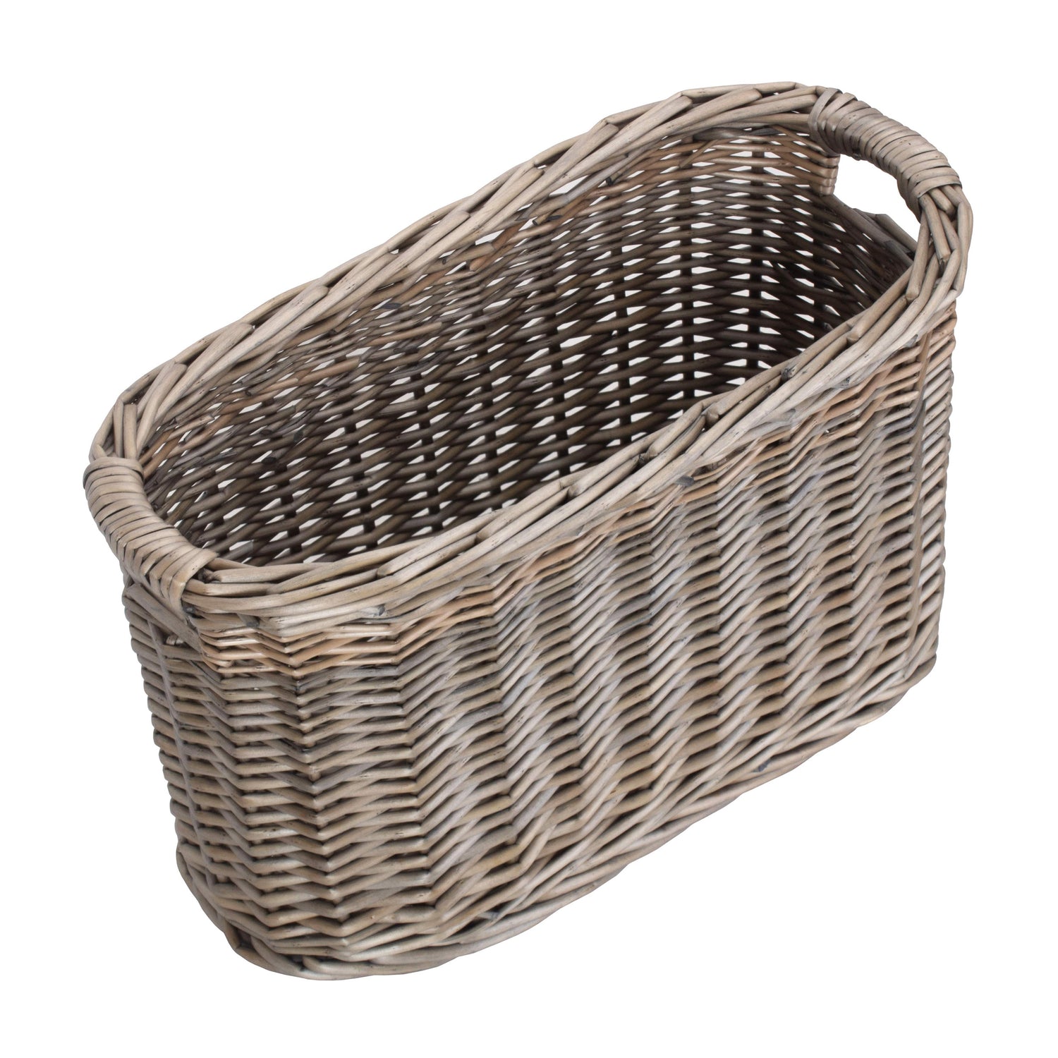 Willow Toilet Roll Storage Basket – Antique Wash Finis - Not A Boring Box