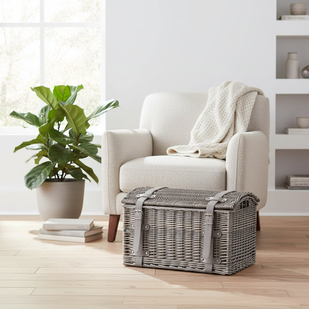 Domed Willow Storage Chest Medium - Not A Boring Box