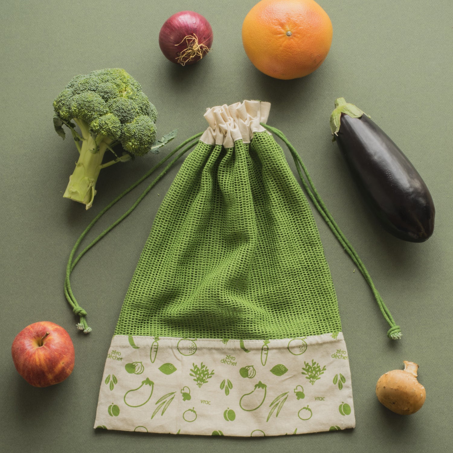 Organic Cotton Produce Bag Set Of 3 - Not A Boring Box