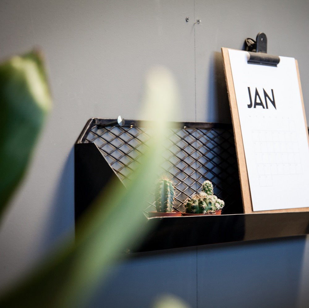 Mesh Wall Shelf Rolled Steel - Not A Boring Box