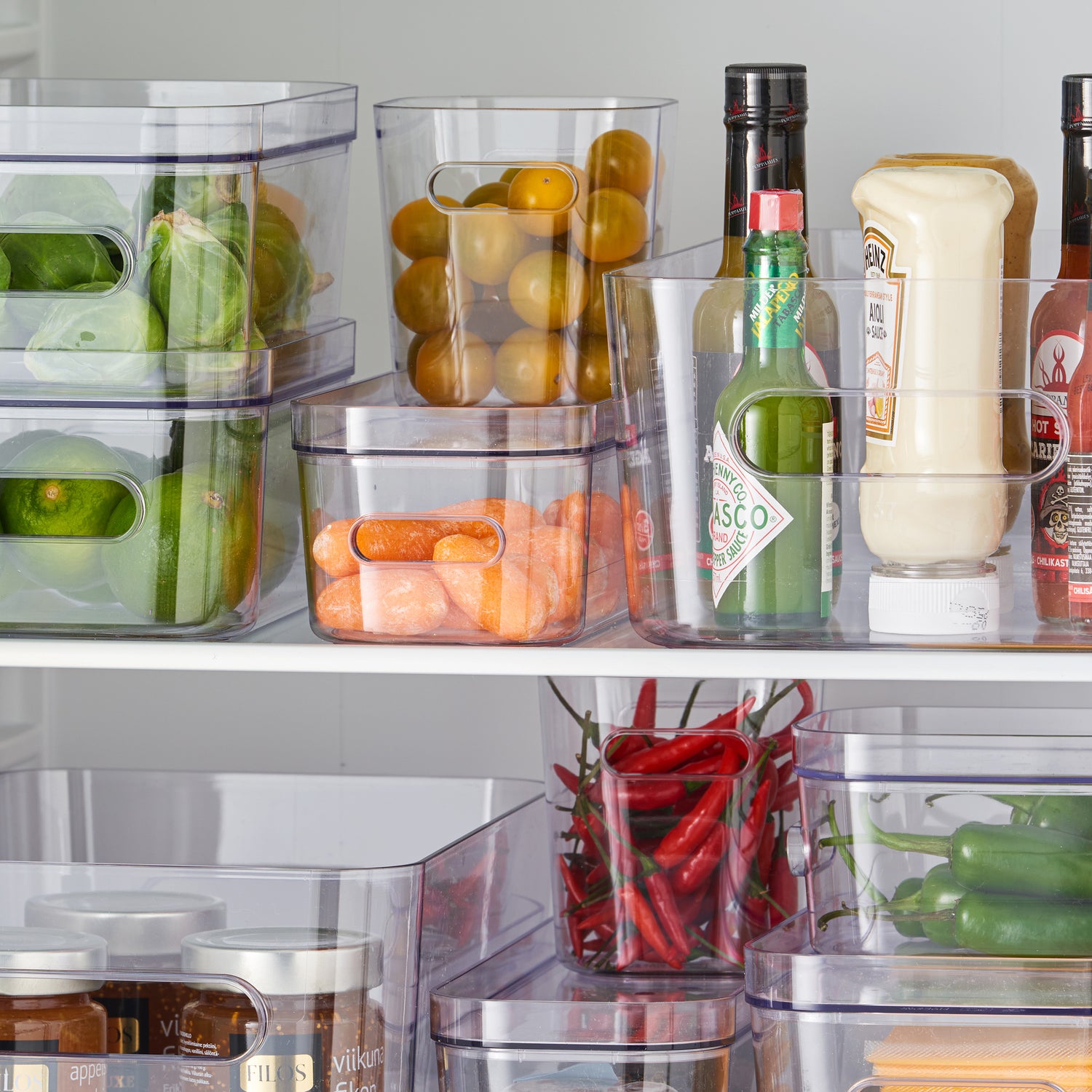 Compact Clear Mini Storage Pot