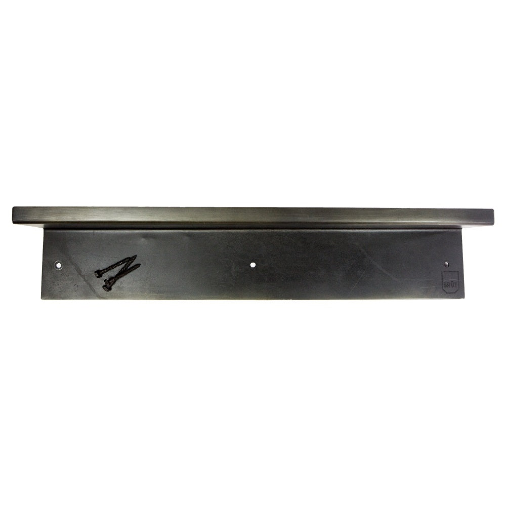 wall mounted display shelf with lip