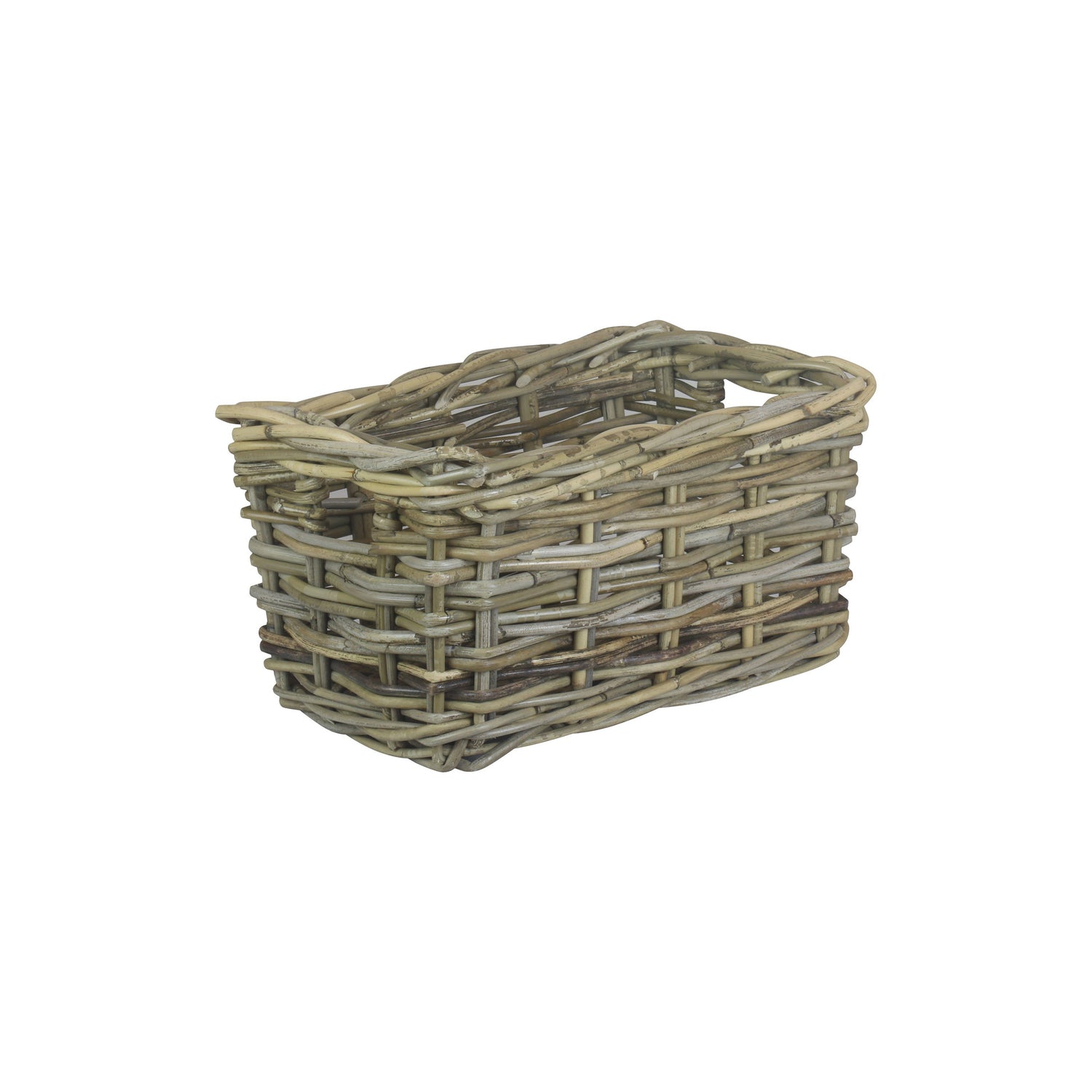 Rectangular Grey Rattan Pantry Basket Small - Not A Boring Box