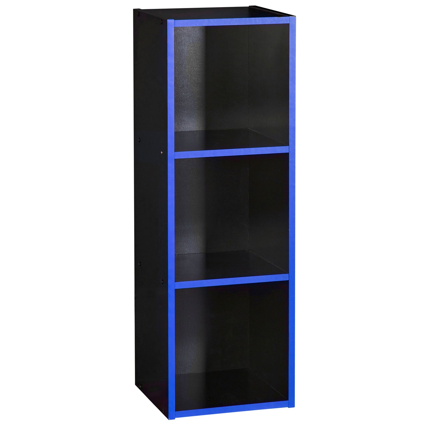 3 Cube Storage Unit Black And Blue - Not A Boring Box