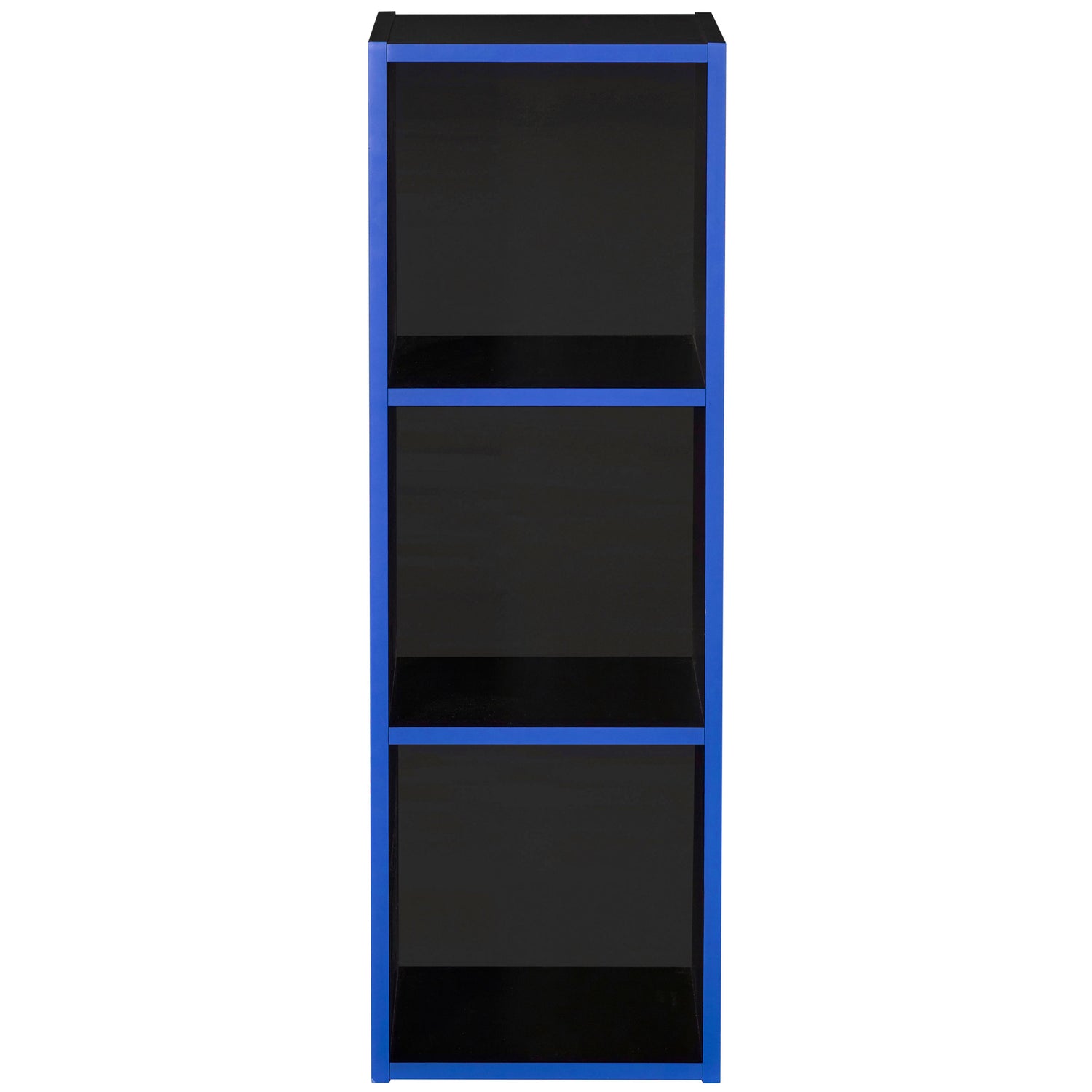 3 Cube Storage Unit Black And Blue - Not A Boring Box
