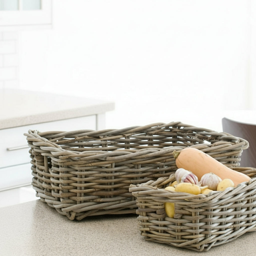 Buff Wicker Pantry Basket