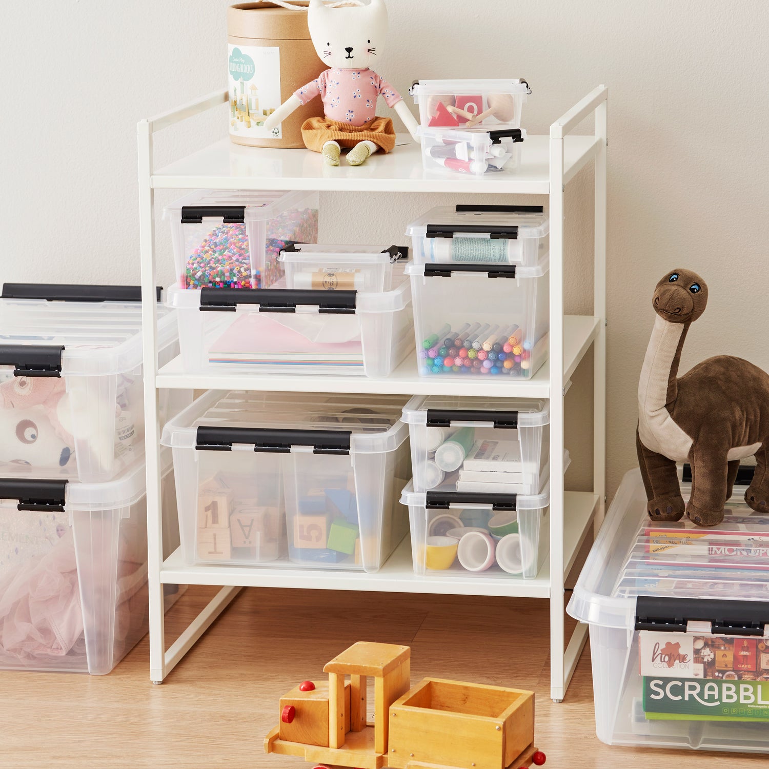 Plastic Storage Box With Removeable Inserts - Not A Boring Box