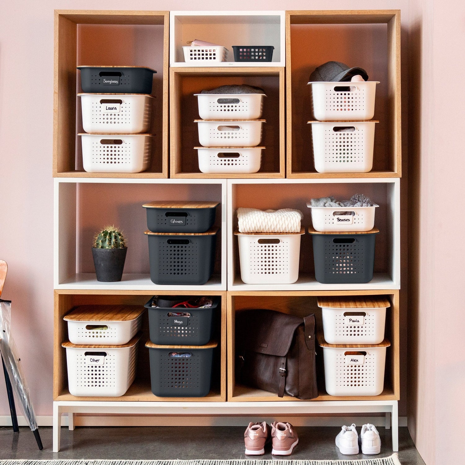 SmartStore Basket Bamboo Lid - Not A Boring Box APFE