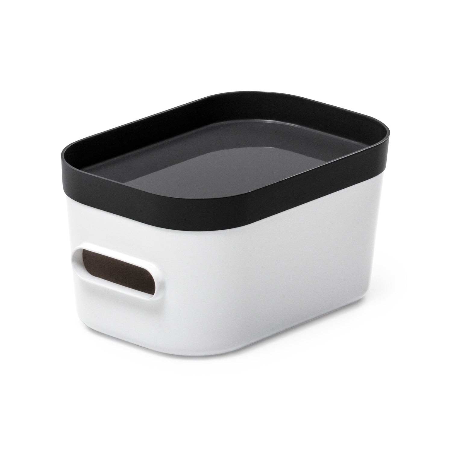 Xs Stacking Lidded Storage Box White & Grey - Not A Boring Box
