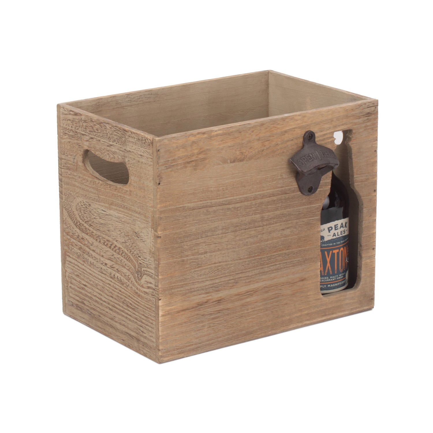 beer bottle carrier with bottle opener