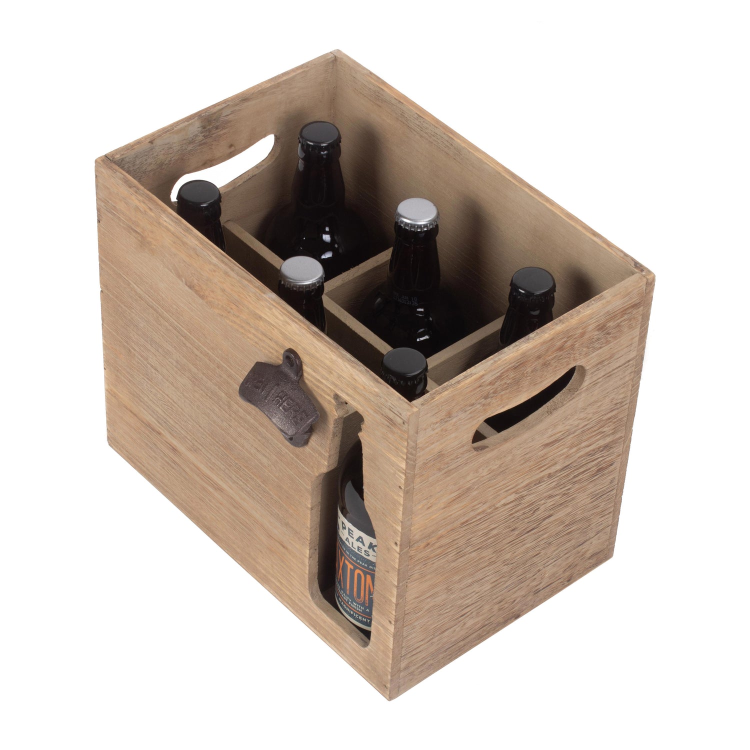Beer Bottle Carrier With Bottle Opener - Not A Boring Box