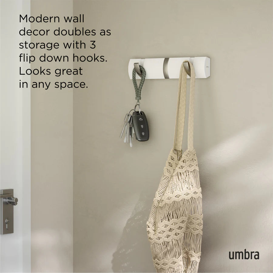 Flip Coat Hook Mini - White