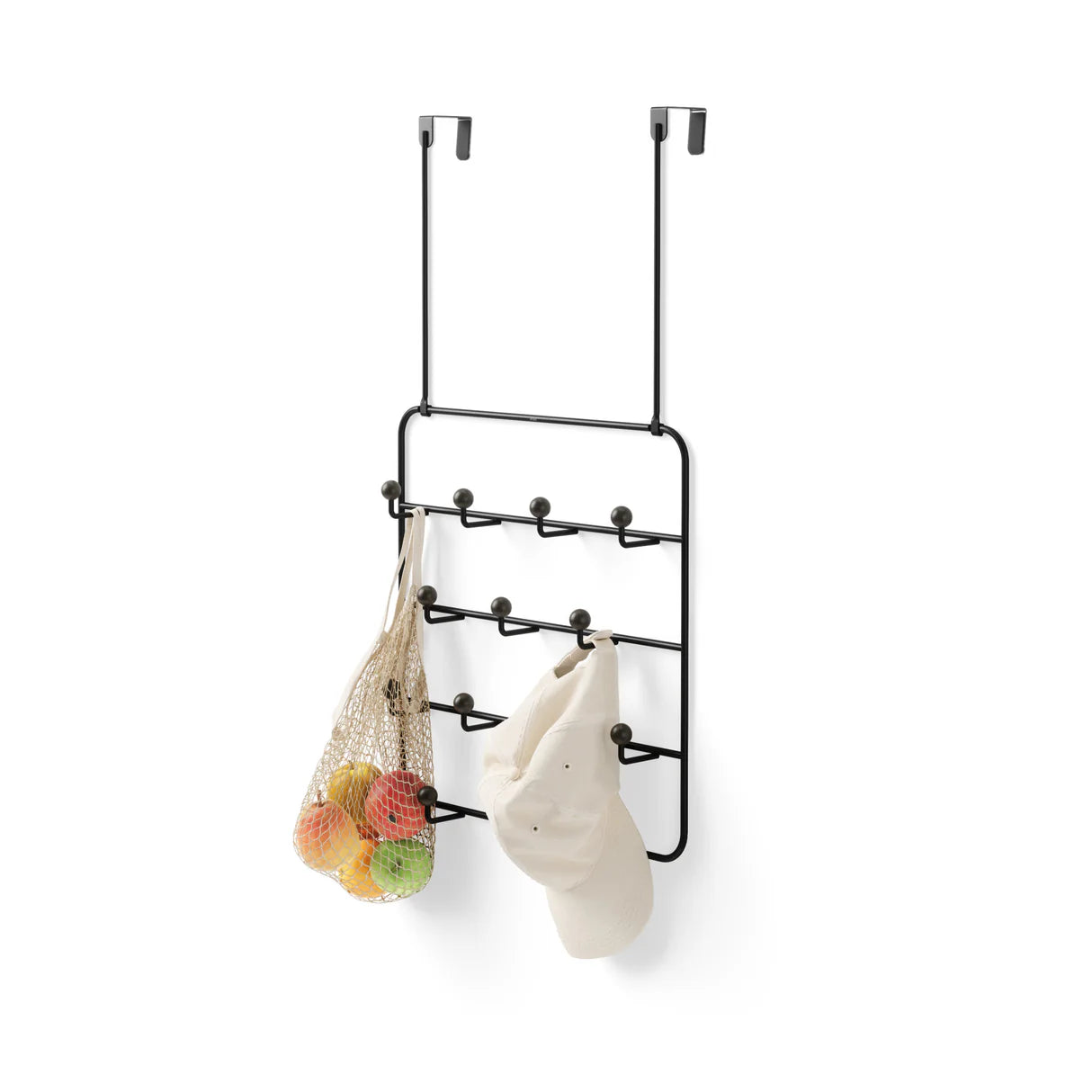 Wall Mounted / Over Door Multi Hook Organiser - Estique
