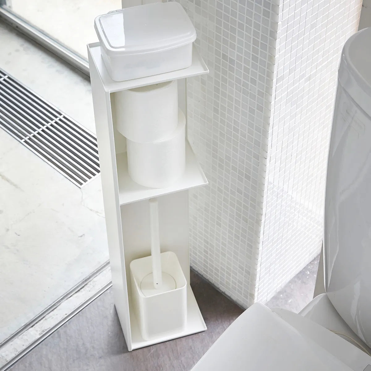 Slimline Bathroom Storage Unit - Tower - Not A Boring Box