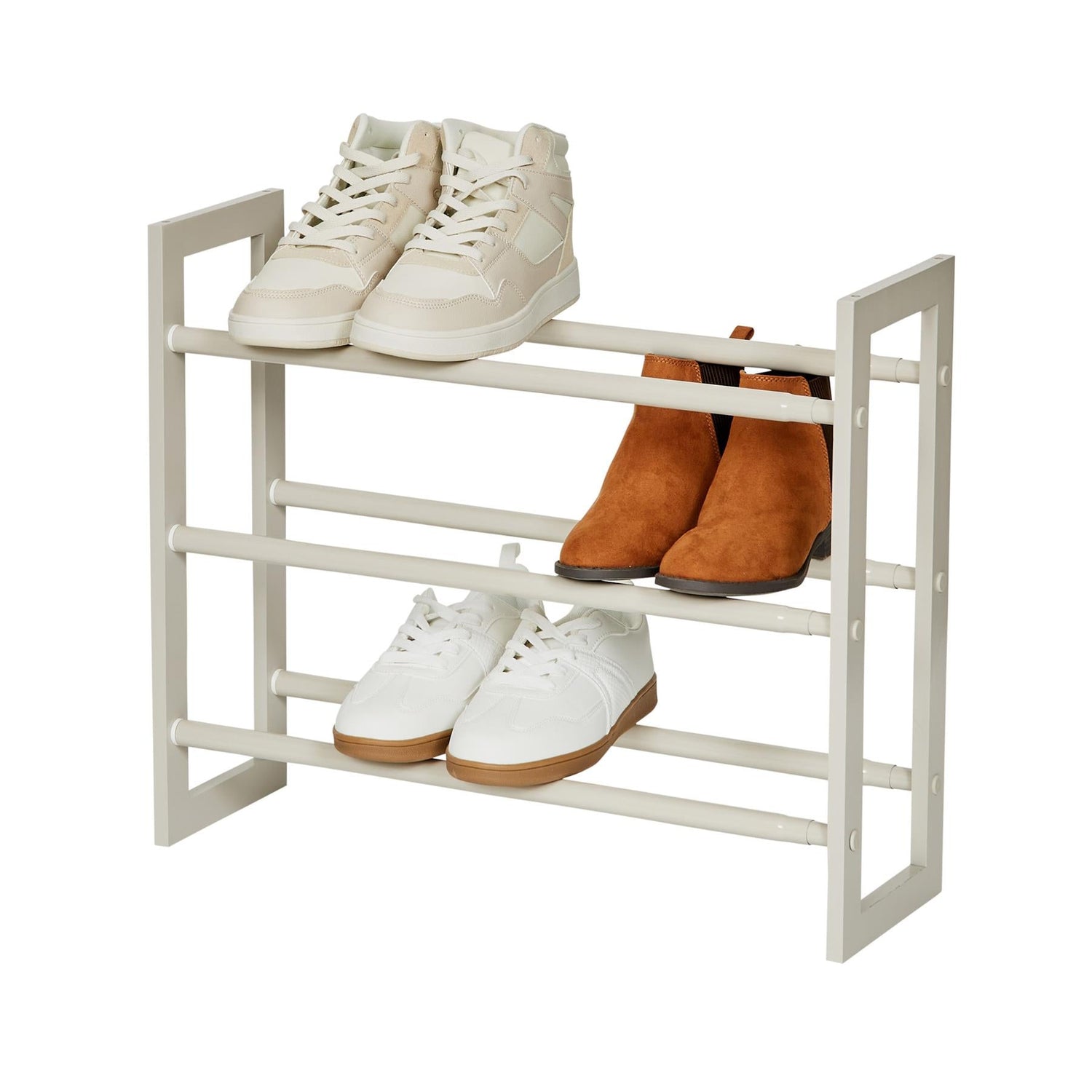 Adjustable Wooden Shoe Rack