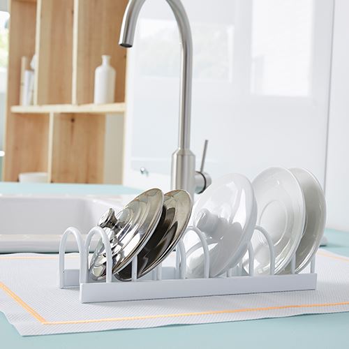 Small Lid and Plate Kitchen Storage Rack