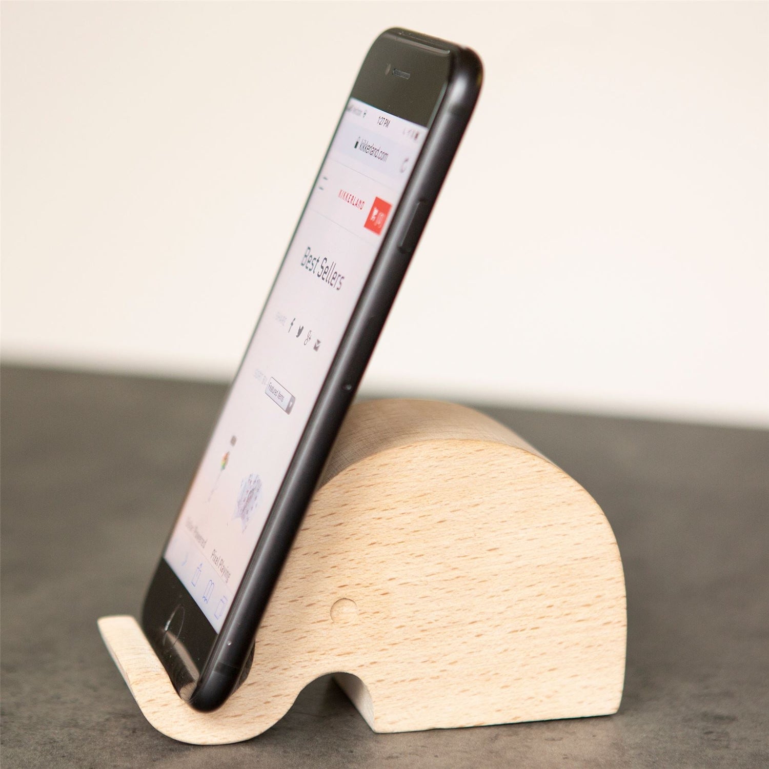 Beechwood Animal Phone Stand
