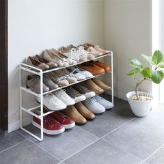 3 - Tier Extending and Stacking Shoe Rack - Not A Boring Box APFE