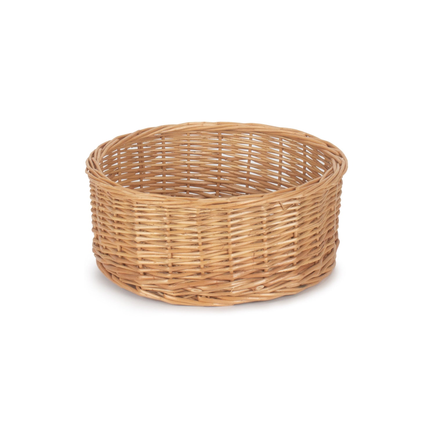 Woven basket on a white background