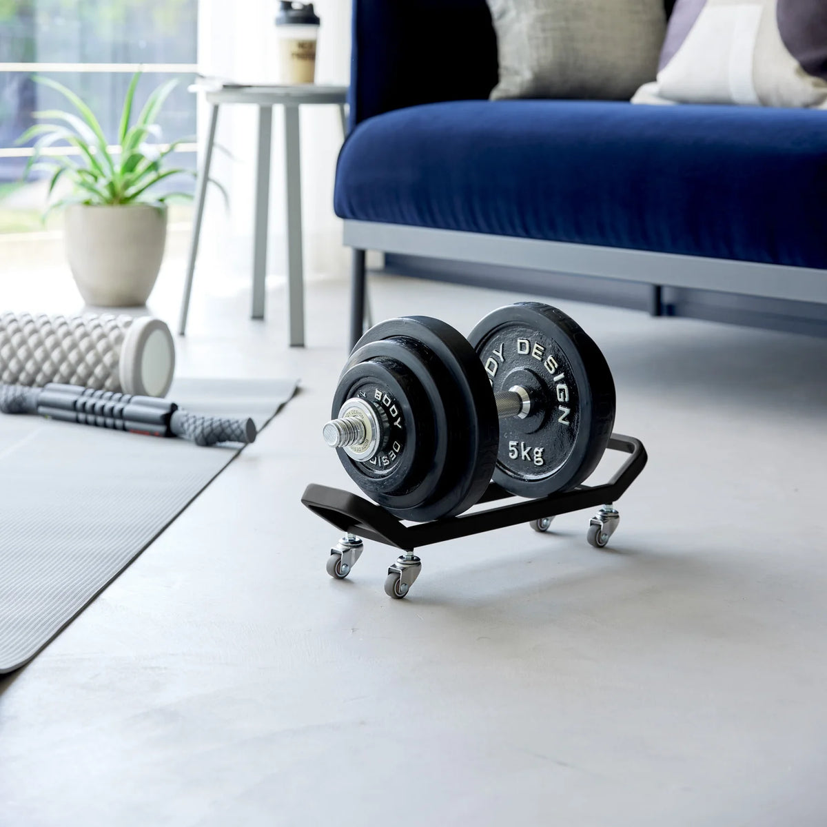 Dumbbell Rack with Casters