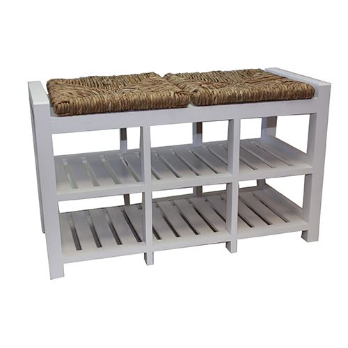 6 Cubby Hallway Storage Bench - 2 Seater