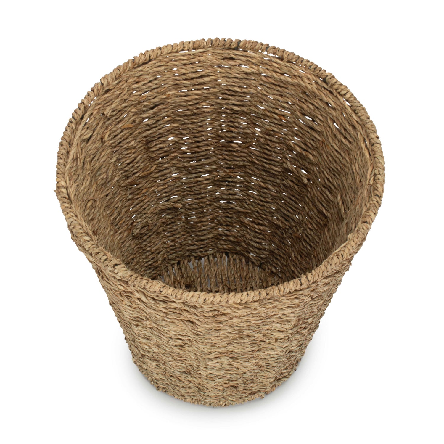 Seagrass Round Waste Paper Basket